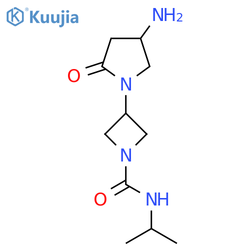 3-(4-amino-2-oxopyrrolidin-1-yl)-N-(propan-2-yl)azetidine-1-carboxamide structure
