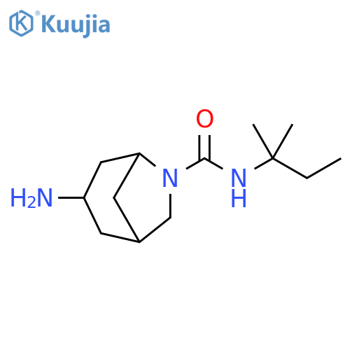 6-Azabicyclo[3.2.1]octane-6-carboxamide, 3-amino-N-(1,1-dimethylpropyl)- structure