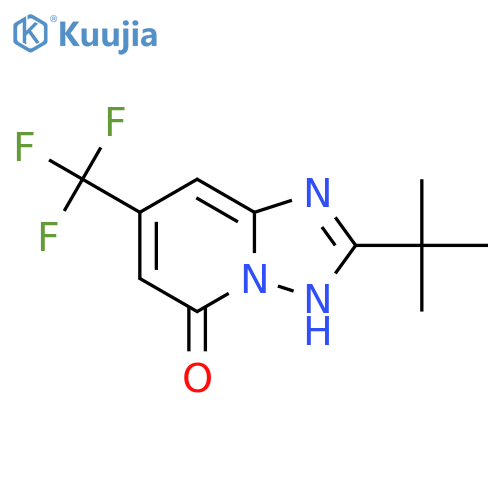 2-tert-butyl-7-(trifluoromethyl)-1,2,4triazolo1,5-apyridin-5-ol structure