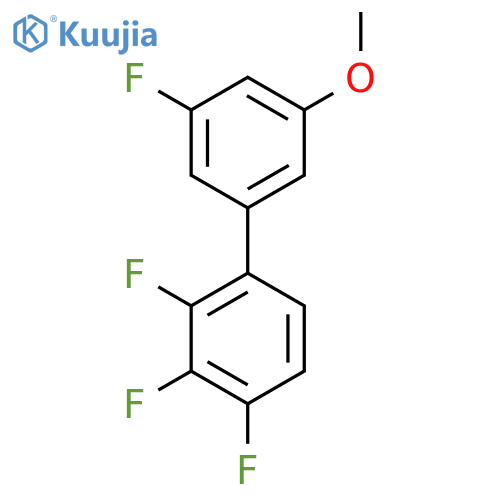 1,2,3-Trifluoro-4-(3-fluoro-5-methoxyphenyl)benzene structure