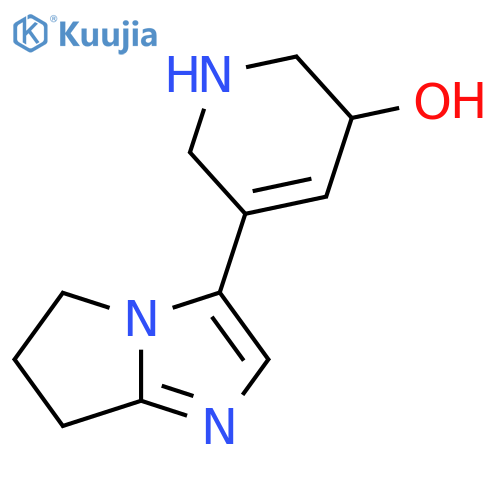 5-{5H,6H,7H-pyrrolo[1,2-a]imidazol-3-yl}-1,2,3,6-tetrahydropyridin-3-ol structure