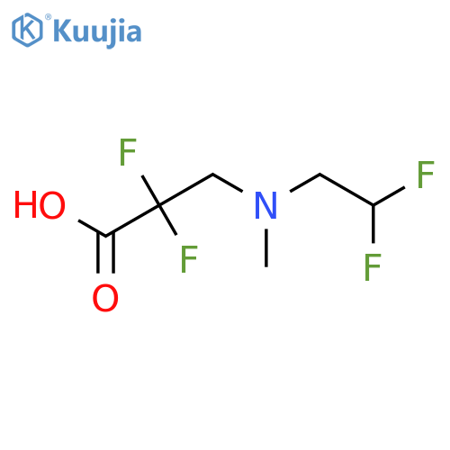Propanoic acid, 3-[(2,2-difluoroethyl)methylamino]-2,2-difluoro- structure