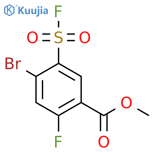 Methyl 4-bromo-2-fluoro-5-(fluorosulfonyl)benzoate structure