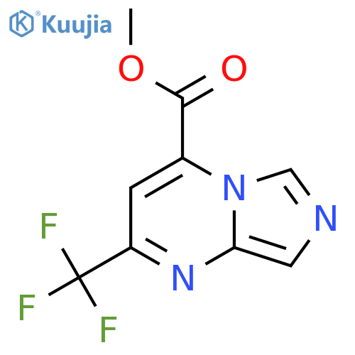 Methyl 2-(trifluoromethyl)imidazo[1,5-a]pyrimidine-4-carboxylate structure