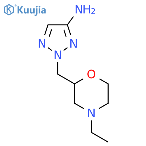 2-(4-ethylmorpholin-2-yl)methyl-2H-1,2,3-triazol-4-amine structure