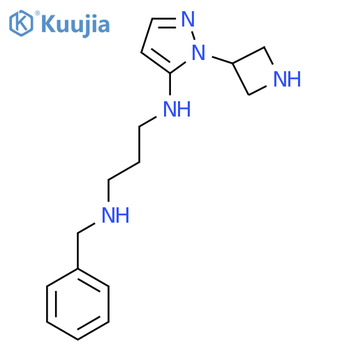 1-(azetidin-3-yl)-N-3-(benzylamino)propyl-1H-pyrazol-5-amine structure