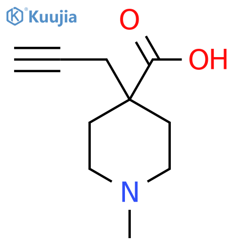 1-Methyl-4-(prop-2-yn-1-yl)piperidine-4-carboxylic acid structure