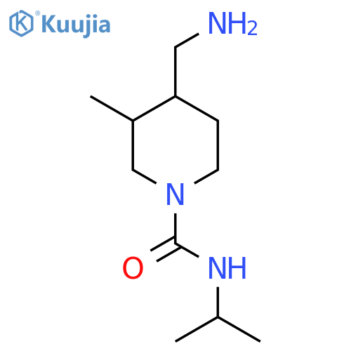 4-(aminomethyl)-3-methyl-N-(propan-2-yl)piperidine-1-carboxamide structure