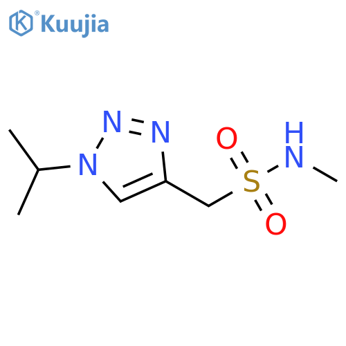 1H-1,2,3-Triazole-4-methanesulfonamide, N-methyl-1-(1-methylethyl)- structure