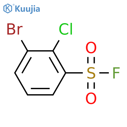 3-Bromo-2-chlorobenzene-1-sulfonyl fluoride structure