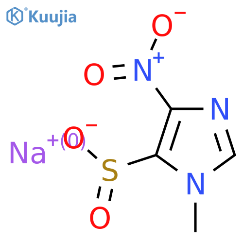 sodium 1-methyl-4-nitro-1H-imidazole-5-sulfinate structure