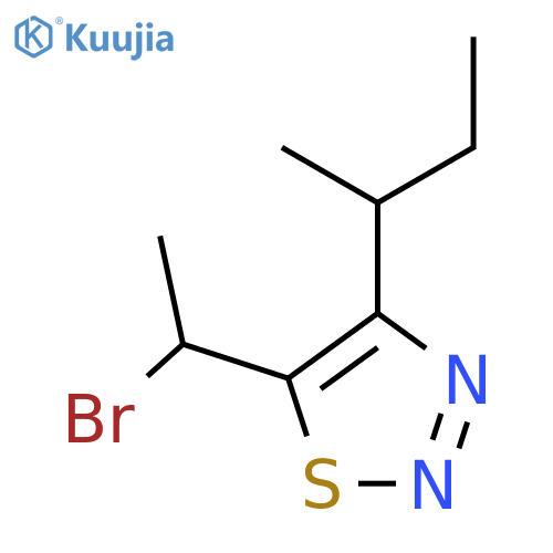 5-(1-Bromoethyl)-4-(butan-2-yl)-1,2,3-thiadiazole structure