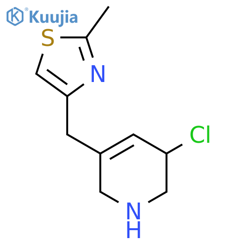 3-Chloro-5-[(2-methyl-1,3-thiazol-4-yl)methyl]-1,2,3,6-tetrahydropyridine structure
