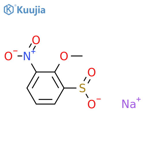 Sodium 2-methoxy-3-nitrobenzene-1-sulfinate structure