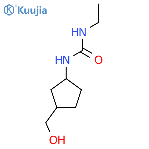3-Ethyl-1-[3-(hydroxymethyl)cyclopentyl]urea structure