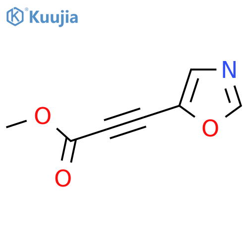 Methyl 3-(1,3-oxazol-5-yl)prop-2-ynoate structure
