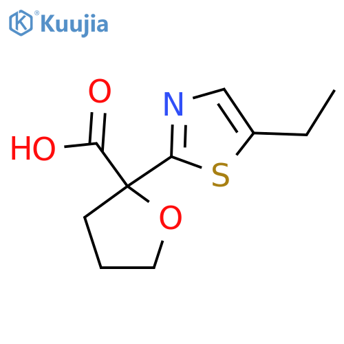 2-(5-Ethyl-1,3-thiazol-2-yl)oxolane-2-carboxylic acid structure