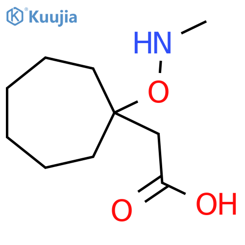 2-{1-[(Methylamino)oxy]cycloheptyl}acetic acid structure