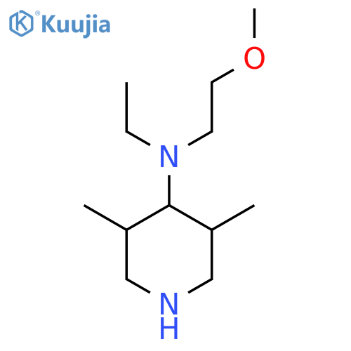 N-ethyl-N-(2-methoxyethyl)-3,5-dimethylpiperidin-4-amine structure