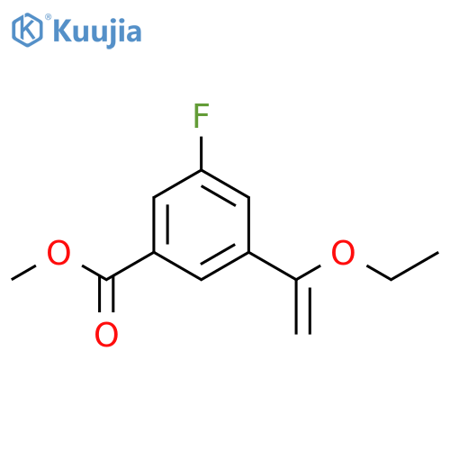 Methyl 3-(1-ethoxyethenyl)-5-fluorobenzoate structure