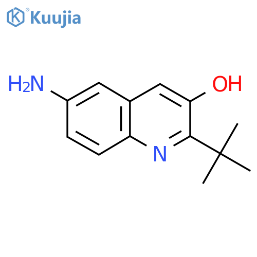 6-Amino-2-tert-butylquinolin-3-ol structure