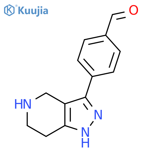 4-{2H,4H,5H,6H,7H-pyrazolo[4,3-c]pyridin-3-yl}benzaldehyde structure