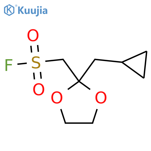 2-(cyclopropylmethyl)-1,3-dioxolan-2-ylmethanesulfonyl fluoride structure