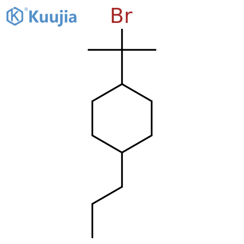 1-(2-bromopropan-2-yl)-4-propylcyclohexane structure