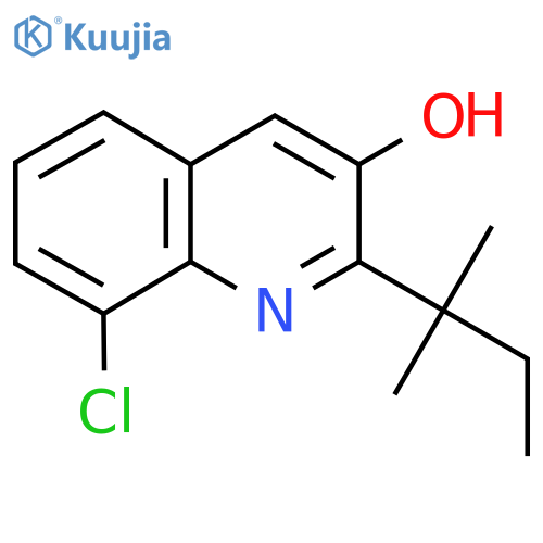 8-Chloro-2-(2-methylbutan-2-yl)quinolin-3-ol structure