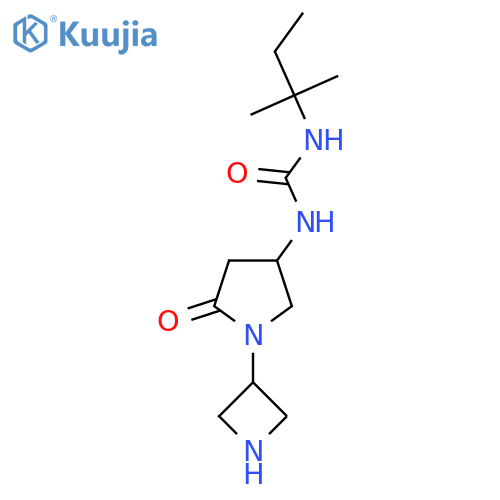 1-1-(azetidin-3-yl)-5-oxopyrrolidin-3-yl-3-(2-methylbutan-2-yl)urea structure