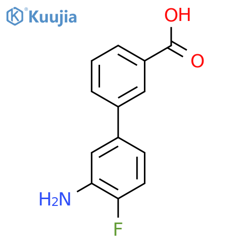 3-(3-amino-4-fluorophenyl)benzoic acid structure