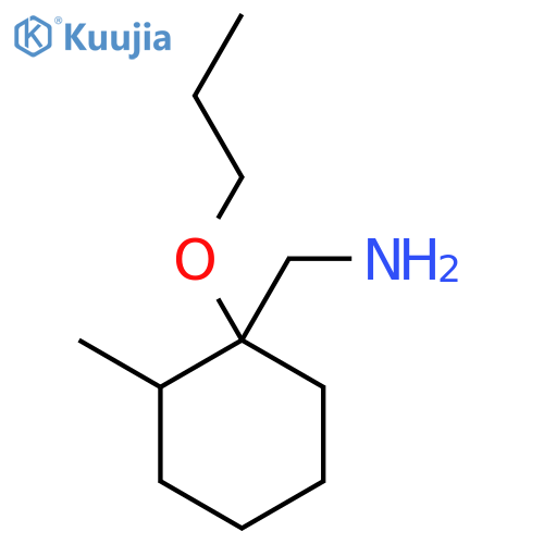 (2-methyl-1-propoxycyclohexyl)methanamine structure