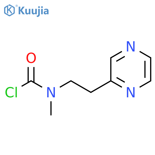 N-methyl-N-[2-(pyrazin-2-yl)ethyl]carbamoyl chloride structure