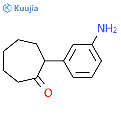 2-(3-Aminophenyl)cycloheptan-1-one structure