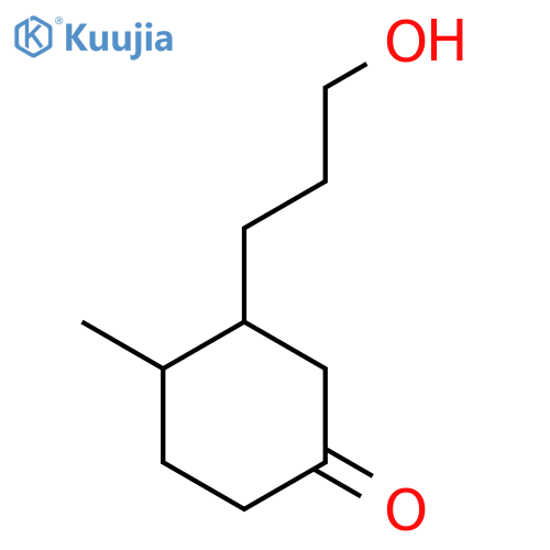 3-(3-Hydroxypropyl)-4-methylcyclohexan-1-one structure