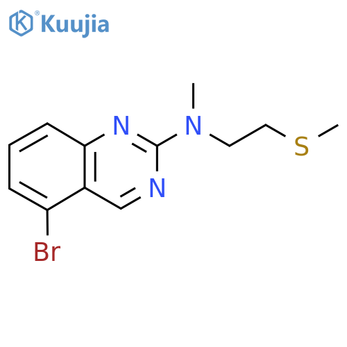 5-bromo-N-methyl-N-[2-(methylsulfanyl)ethyl]quinazolin-2-amine structure