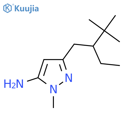 3-(2-ethyl-3,3-dimethylbutyl)-1-methyl-1H-pyrazol-5-amine structure