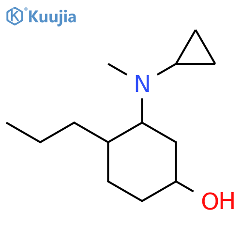 3-[Cyclopropyl(methyl)amino]-4-propylcyclohexan-1-ol structure
