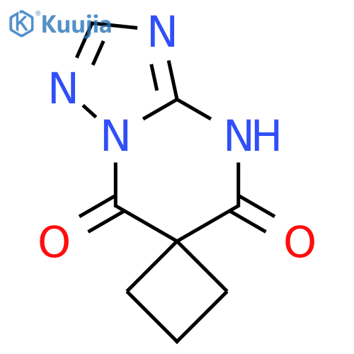 5-hydroxy-7H-spiro1,2,4triazolo1,5-apyrimidine-6,1'-cyclobutane-7-one structure