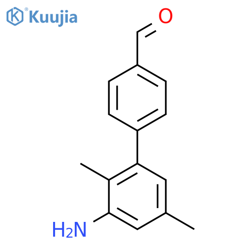 4-(3-amino-2,5-dimethylphenyl)benzaldehyde structure