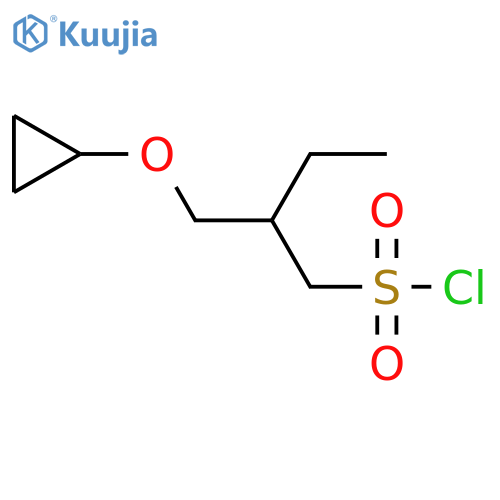 2-(Cyclopropoxymethyl)butane-1-sulfonyl chloride structure
