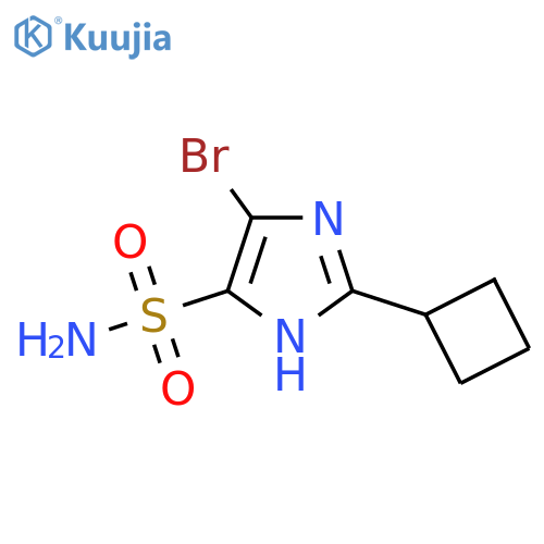 4-bromo-2-cyclobutyl-1H-imidazole-5-sulfonamide structure