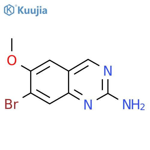 7-bromo-6-methoxyquinazolin-2-amine structure