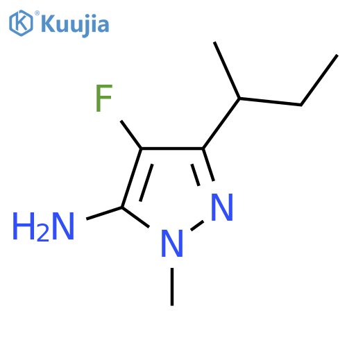 3-(butan-2-yl)-4-fluoro-1-methyl-1H-pyrazol-5-amine structure