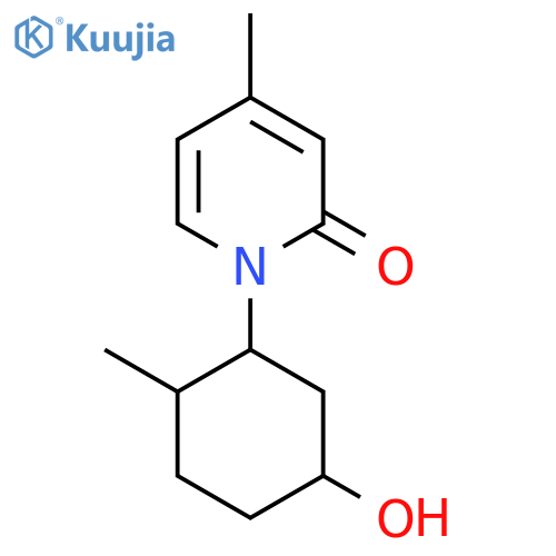 1-(5-Hydroxy-2-methylcyclohexyl)-4-methyl-1,2-dihydropyridin-2-one structure