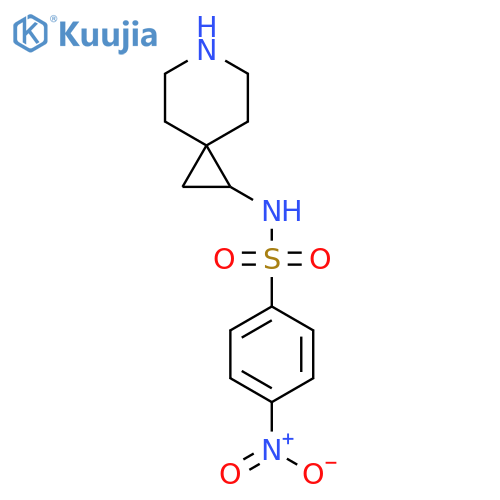 N-{6-azaspiro[2.5]octan-1-yl}-4-nitrobenzene-1-sulfonamide structure