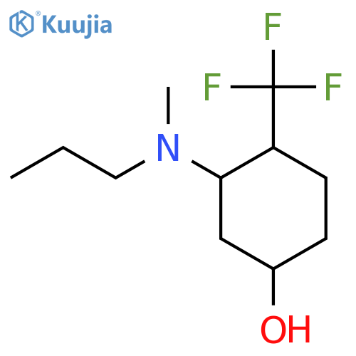 3-[Methyl(propyl)amino]-4-(trifluoromethyl)cyclohexan-1-ol structure