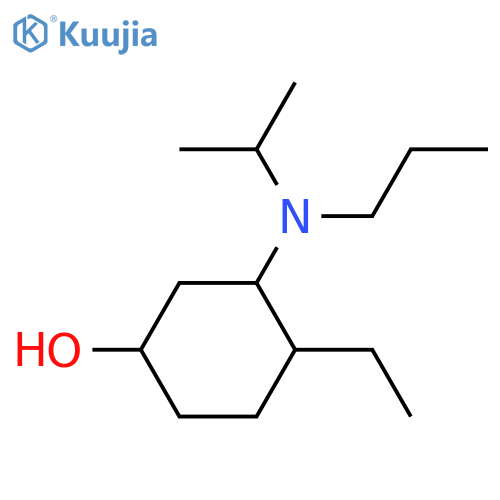 4-Ethyl-3-[(propan-2-yl)(propyl)amino]cyclohexan-1-ol structure