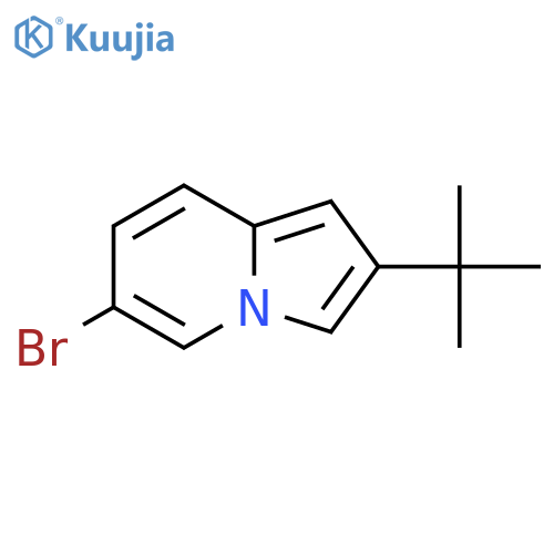 6-Bromo-2-tert-butylindolizine structure