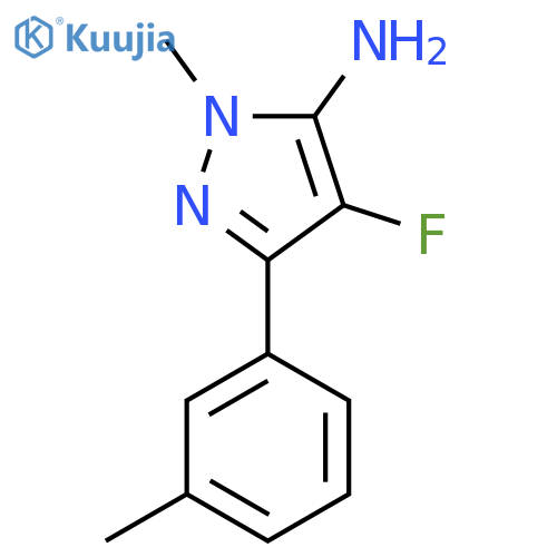 4-fluoro-1-methyl-3-(3-methylphenyl)-1H-pyrazol-5-amine structure